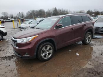  Salvage Toyota Highlander