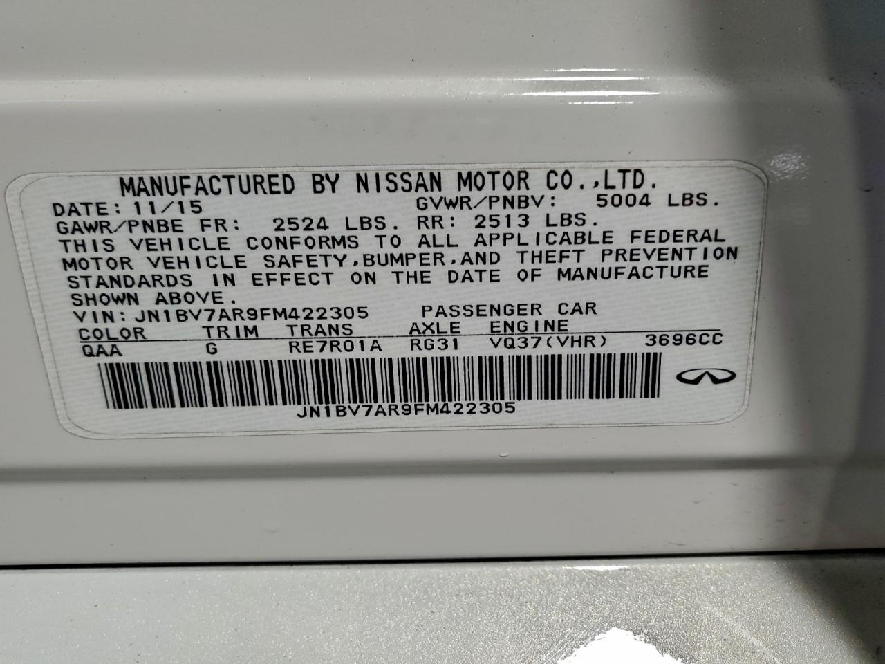 INFINITI Q50 Base Image 10